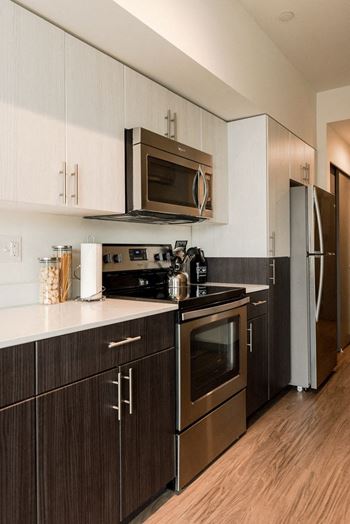 Stainless Steel Appliances Icon Apartments in Seattle